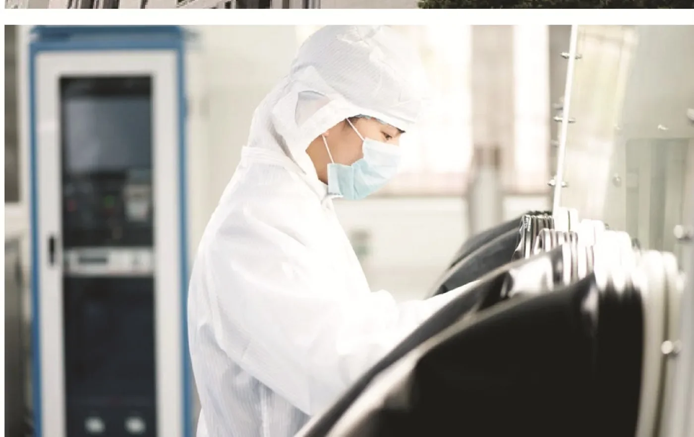 A technician in HEKA's clean room