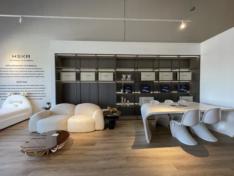 The reception area at the HEKA Experience Center