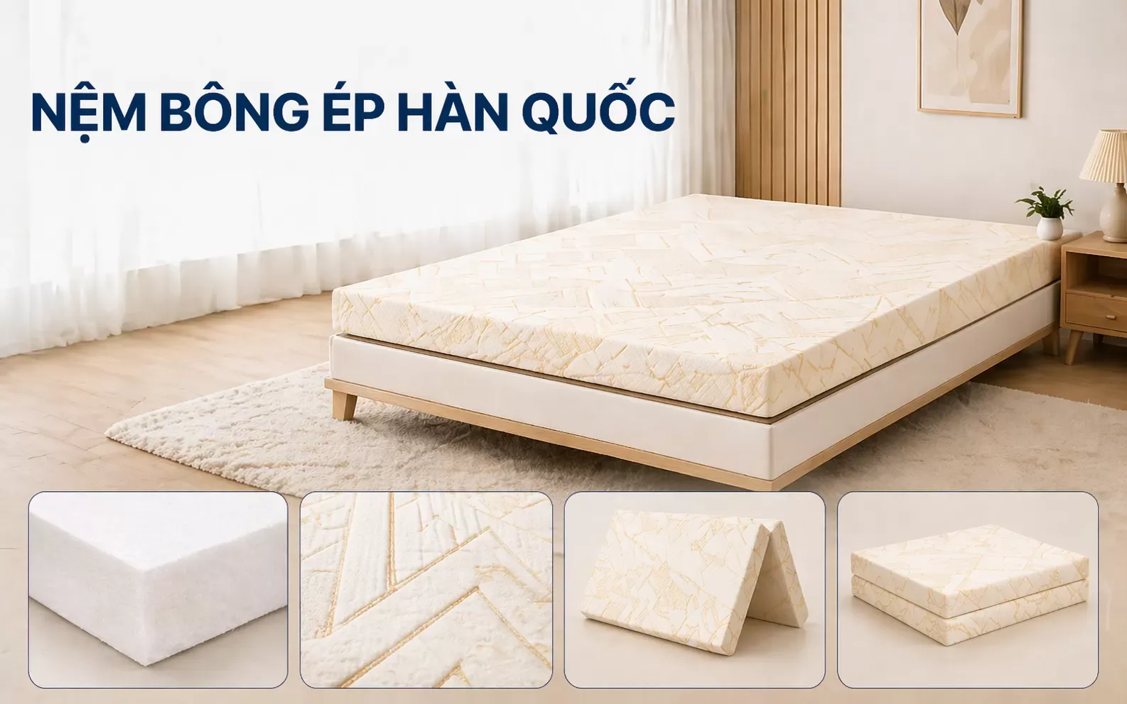 Nệm bông ép Hàn Quốc
