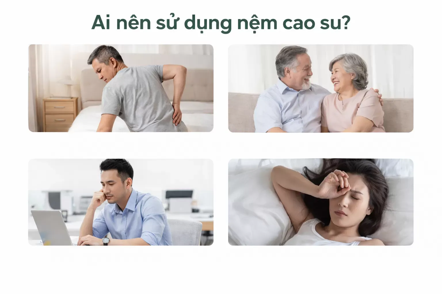 Ai nên sử dụng nệm cao su?