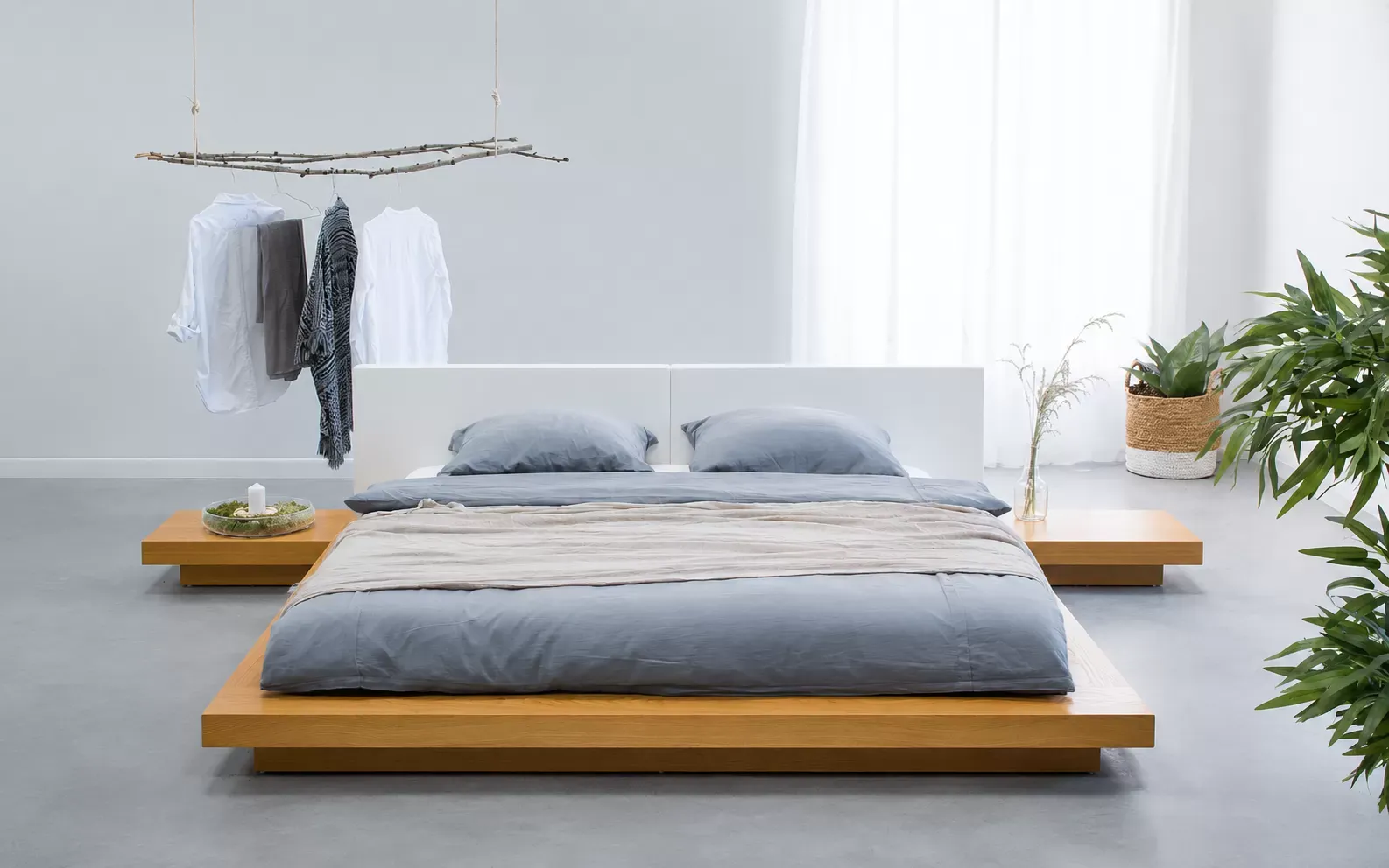 Giường thấp mang đậm chất Nhật Bản