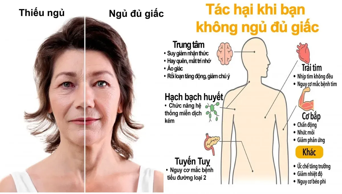 Tác hại của việc không ngủ đủ giấc